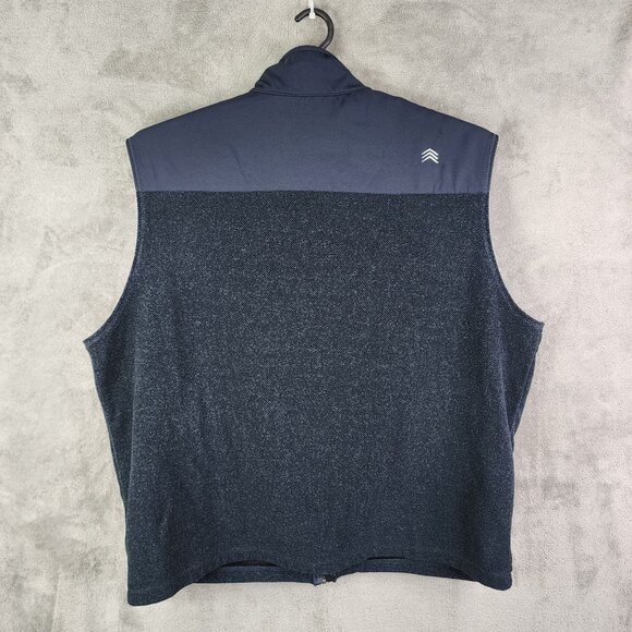 Mens Solaris Blue Jacket Vest Full Zip Up Pocket Zip Sleeveless Size 2XB - Picture 7 of 11